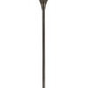 Luther 3 Light Floor Lamp Antique Brass Crystal