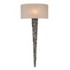 Knurl Wall Light Bronze complete with Silk Shade (Specify Colour)