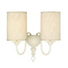 Flemish Double Wall Bracket Cream complete with Shades