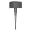 Knurl Wall Light Pewter complete with Silk Shade (Specify Colour)