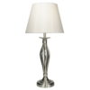 Bybliss Table Lamp Satin Chrome With Shade