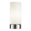 Owen Touch Table Lamp Polished Chrome Opal Glass