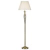 Siam Floor Lamp Antique Brass With Shade