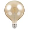 LED Dimmable Filament Antique Globe 125mm Large Screw (E27)