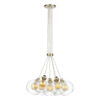 Apollo 7 Light Pendant Butter Brass complete with Glass