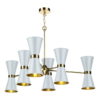 Hyde 12 Light Pendant complete with Arctic White Metal Shade