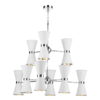 Hyde 18 Light Pendant Chrome complete with Arctic White Metal Shade