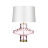 Vienna Table Lamp Pink Glass Base Only