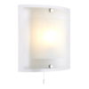 Blake 1 Light Wall Clear/Frosted Glass & Chrome Plate