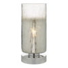 Deena Touch Table Lamp Polished Chrome Crackle Glass
