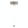 Sorrento 3lt floor Lamp Polished Nickel With Charcoal Shade Laura Ashley