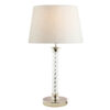Louis Table Lamp Twisted Glass Polished Nickel Base Only Laura Ashley