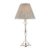 Ellis Table Lamp Polished Chrome With Grey Shade Laura Ashley