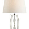 Beckworth Small Table Lamp Polished Nickel Glass Base Only Laura Ashley