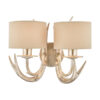 Mulroy Antler 2lt Wall Light Champagne With Shades Laura Ashley