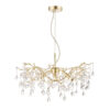 Willow 3lt Pendant Champagne & Clear Crystal Laura Ashley