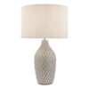 Heathfield Ceramic Table Lamp Gloss Grey With Shade Laura Ashley