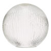 Accessories Easy Fit Ribbed Round Glass Shade