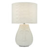 Boris Table Lamp White Ceramic With Shade