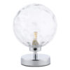 Esben Table Lamp Polished Chrome Clear Dimpled Glass