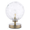 Esben Table Lamp Antique Brass Clear Dimpled Glass