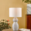 Evie Table Lamp White Ceramic Blue Ceramic Base Only