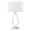 Wyatt Touch Table Lamp Polished Chrome With Shade