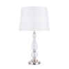 Bradshaw Table Lamp Polished Nickel & Ribbed Glass With Shade Laura Ashley