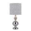 Mancot Touch Table Lamp Polished Nickel With Shade Laura Ashley