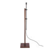 Burdale Adjustable Floor Lamp Dark Wood & Industrial Brass Base Only Laura Ashley