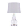 Humby Touch Table Lamp Crystal & Polished Nickel With Shade Laura Ashley