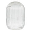Sawyer Easy Fit Shade Clear Ribbed Glass