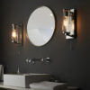Chrome Plate & Clear Glass Bathroom Wall Light