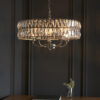 Clifton 5 Light Pendant Bright Nickel Plate & Clear Crystal Glass