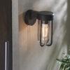Brushed Bronze Finish & Clear Glass Outdoor Wall Light