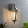 Klien 1 Light Wall Polished Stainless Steel & Clear Pc