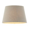 Cici Lamp Shade Grey Linen Mix Fabric 8