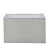 Rectangular Lamp Shade Grey Fabric 41cm