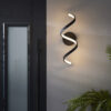 Astral 1 Light Wall Textured Black & White Silicone