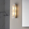 Newham 2 Light Wall Chrome Plate & Frosted Glass