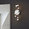 Astral 1 Light Wall Chrome Plate & White Silicone
