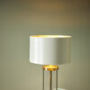 Harrington Small Table Lamp Antique Brass and Glass With Shade Laura Ashley