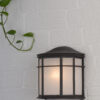 Dulbecco Outdoor Wall Light Black Opal Acrylic IP44