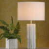 Erebus Table Lamp Marble Effect With Shade