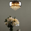 Giselle 5 Light Pendant Smoked & Clear Glass