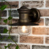 Sedgewick Outdoor Wall Light Bronze Glass IP44