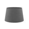 Cezanne Grey Faux Silk Tapered Drum Shade 40cm
